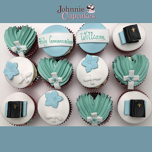 Communion and Confirmation cupcakes. - Johnnie Cupcakes