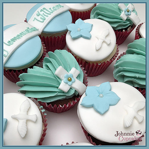 Communion and Confirmation cupcakes. - Johnnie Cupcakes