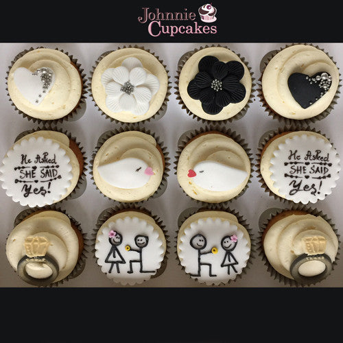 Engagement Cupcakes. - Johnnie Cupcakes