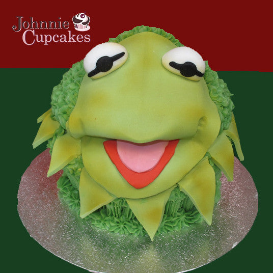 Giant Cupcake Kermit the Frog - Johnnie Cupcakes