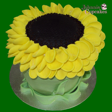 Giant Cupcake Sunflower - Johnnie Cupcakes