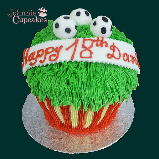 Giant Cupcake Football - Johnnie Cupcakes