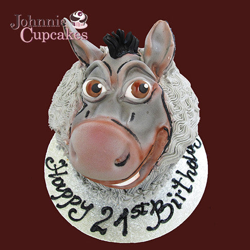 Giant Cupcake Donkey from Shrek - Johnnie Cupcakes