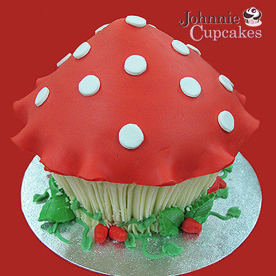 Giant Cupcake Toadstool - Johnnie Cupcakes