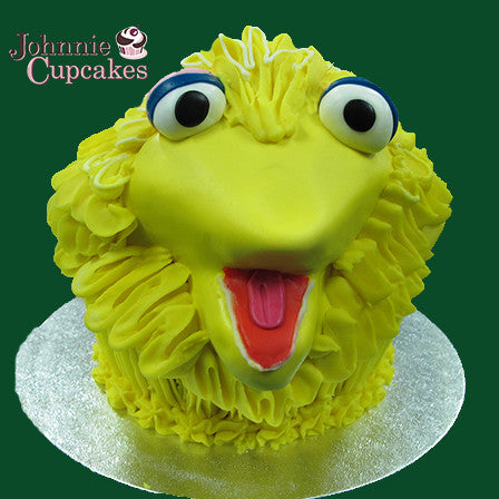 Giant Cupcake Big Bird - Johnnie Cupcakes