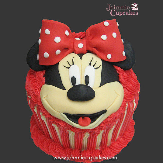 Giant Cupcake Minnie Mouse - Johnnie Cupcakes