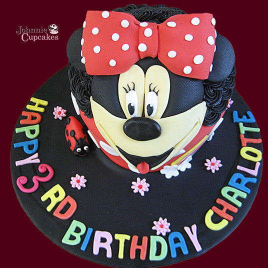 Giant Cupcake Minnie Mouse - Johnnie Cupcakes