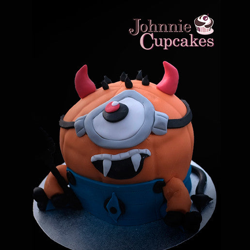 Giant Cupcake Minion Halloween - Johnnie Cupcakes