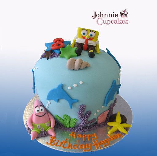 Giant Cupcake SpongeBob - Johnnie Cupcakes