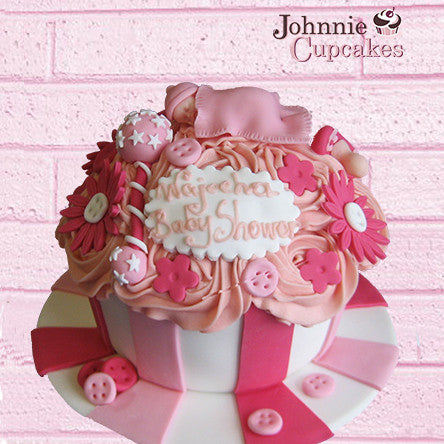 Giant Cupcake Baby Shower - Johnnie Cupcakes