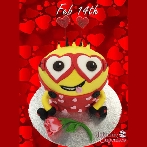 Giant Cupcake Valentines Day - Johnnie Cupcakes