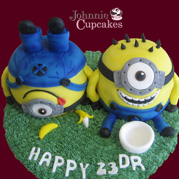 Giant Cupcake Double Minion - Johnnie Cupcakes