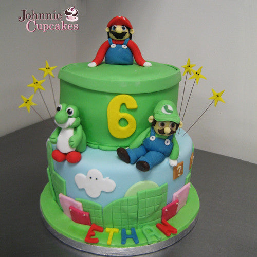Mario Brothers Birthday Cakes - Johnnie Cupcakes