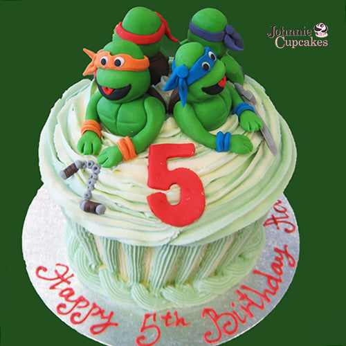Giant Cupcake Ninja Turtles - Johnnie Cupcakes