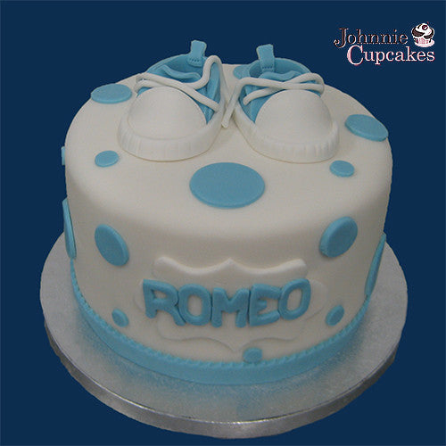 Baby Shoes Cake - Johnnie Cupcakes