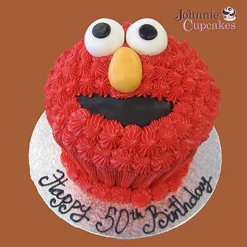 Giant Cupcake Elmo - Johnnie Cupcakes