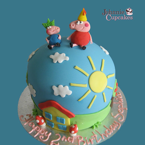 Giant Cupcake Peppa Pig 4 - Johnnie Cupcakes