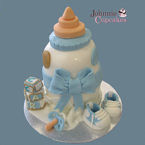 Baby Bottle Cake - Johnnie Cupcakes
