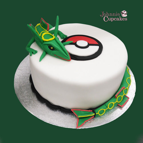 Pokemon Rayquaza Cake - Johnnie Cupcakes