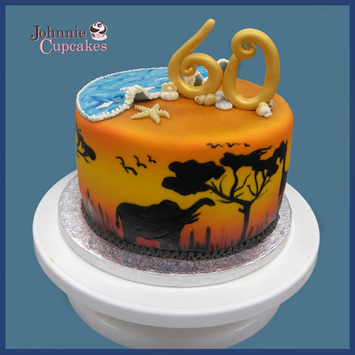 Safari Theme Cake - Johnnie Cupcakes