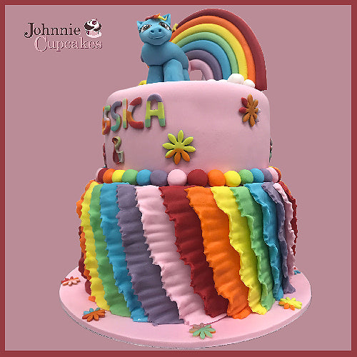 My Little Pony Rainbow Cake - Johnnie Cupcakes