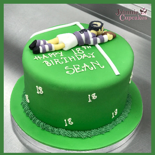 Personalised England Rugby Ball Birthday Icing Cake Topper - 8