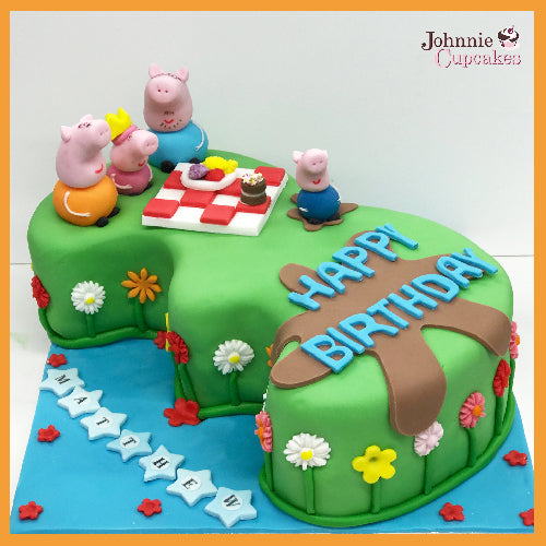Peppa Pig Cake - Johnnie Cupcakes