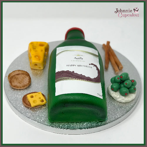 Wine Bottle Cake - Johnnie Cupcakes