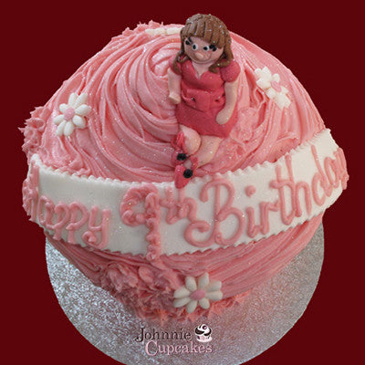 Giant Cupcake Birthday Girl - Johnnie Cupcakes