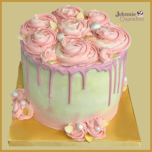 Pink Drip Cake - Johnnie Cupcakes