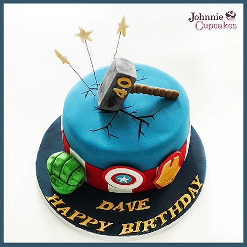 Personalised Birthday Cake - Johnnie Cupcakes